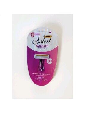 BIC Soleil Smooth Scent Womens Disposable Razor, 3 Blades with a Moisture Strip